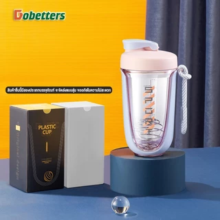 Dobetter 🔥ส่งฟรี🔥แก้วเชคเวย์โปรตีน 590 ml แก้วชงเวย์ Shaker Bottle Whey Protein ถ้วยน้ำฟิตเนส แก้วชงโปรตีน