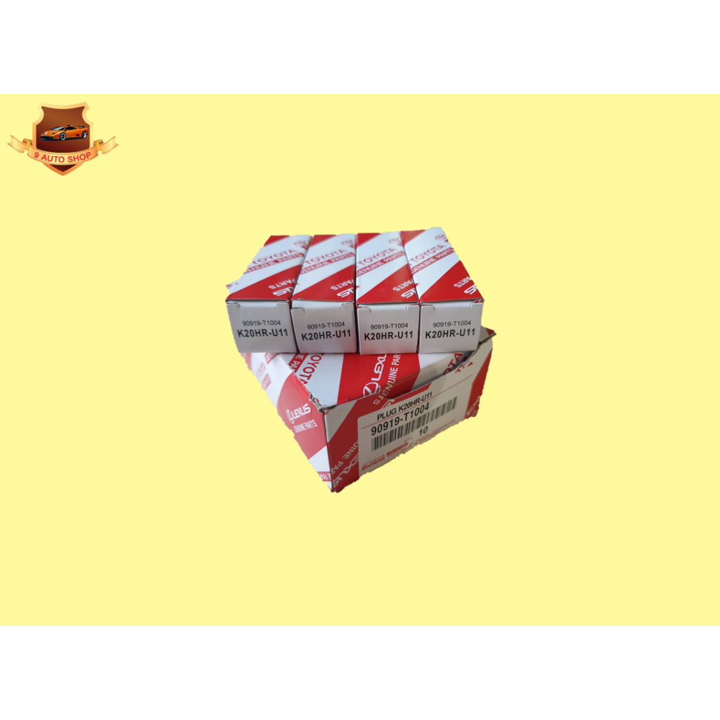 หัวเทียน K20HRU-11 VIGO 2700,COMMUTER,2TR, เบนซิน แท้ๆเบิกห้าง (4ตัว 1ชุด) ราคาชุดละ 340บาท