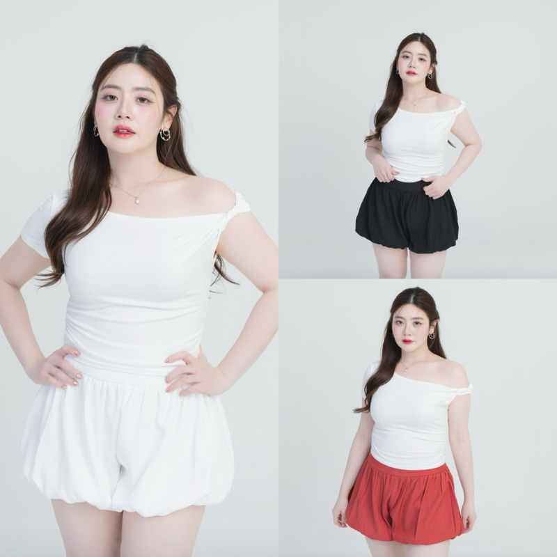 Pumpkin skirt-กางเกงทรงฟักทอง มีไซส์ให้เลือก รุ่นS25 - Mesave