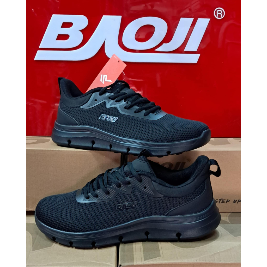 Baoji บาโอจิ BJM 922 สีดำล้วน แท้100% รองเท้าผ้าใบผู้ชาย งานดีมากสวยมาใหม่ ของแท้