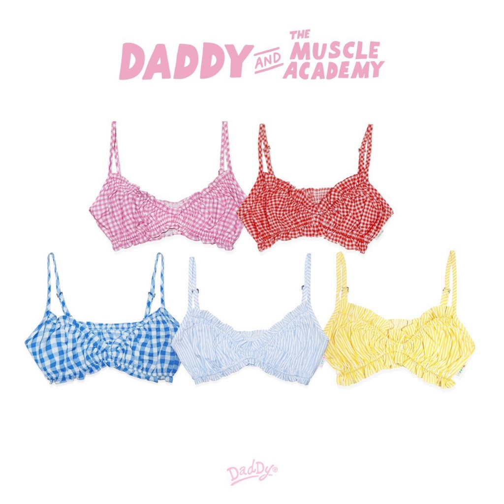 DADDY | Petite Summer Bra เสื้อบรา ลาย gingham และ stripe สุดน่ารัก