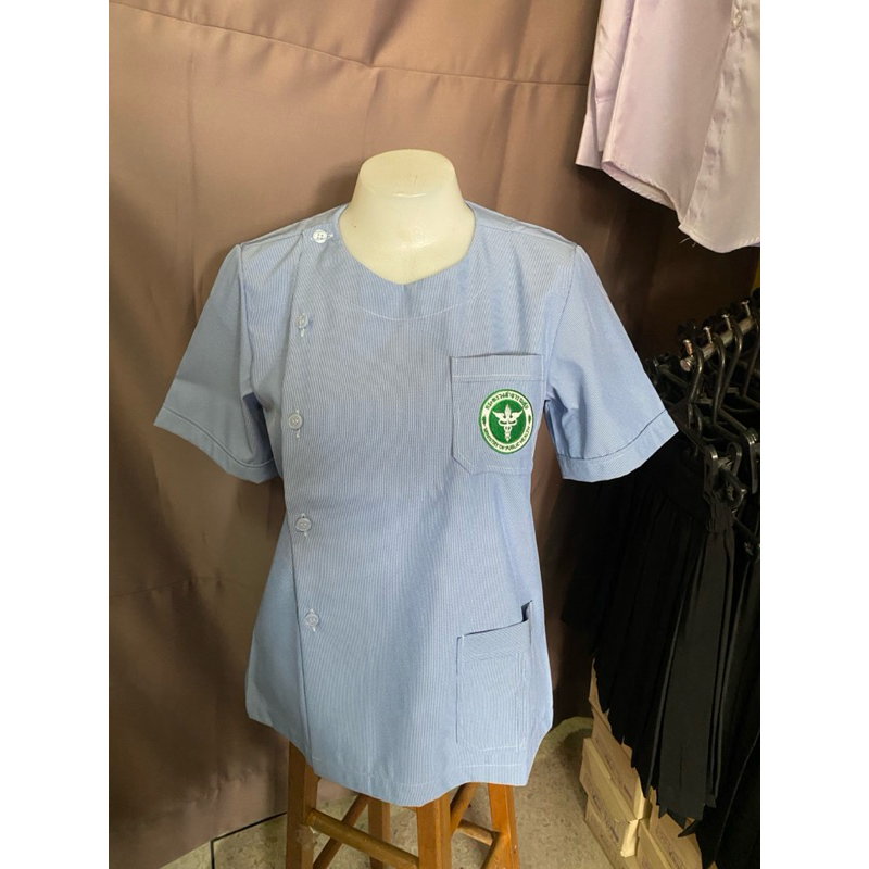 เสื้อกระทรวงสาธารณสุข เสื้ออนามัย คอกลม