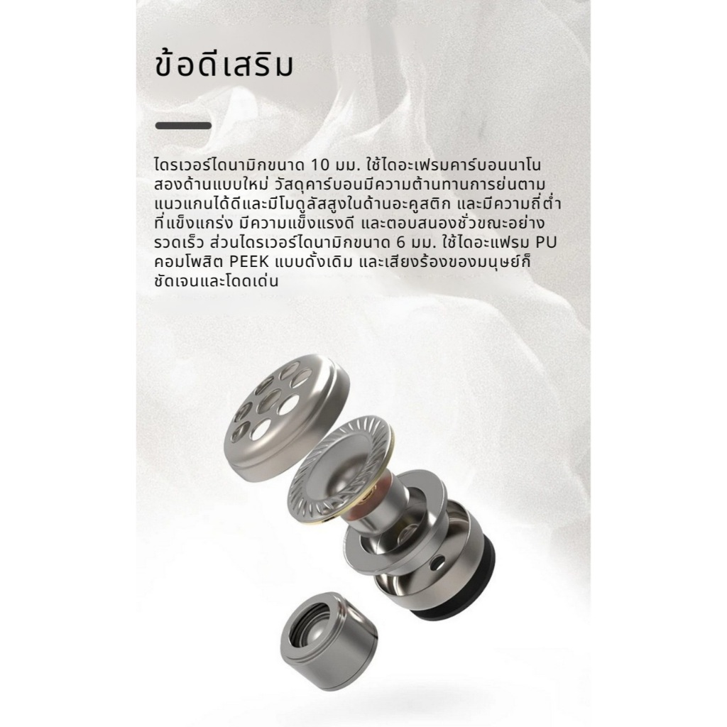 [ประกันศูนย์ไทย] BGVP Butterfly หูฟัง IEMs 2 ไดรเวอร์ 2DD หูฟัง HiFi สำหรับเล่นเกม