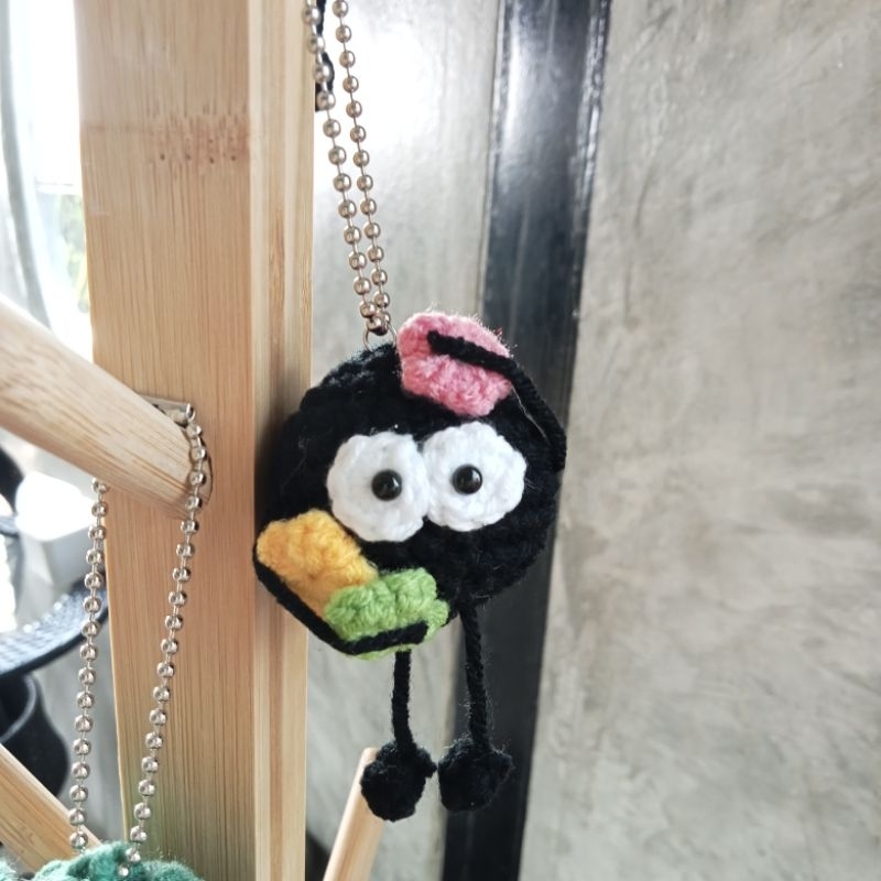💣พวงกุญแจน้องภูตเขม่า💣 🧶พวงกุญแจไหมพรม🧶