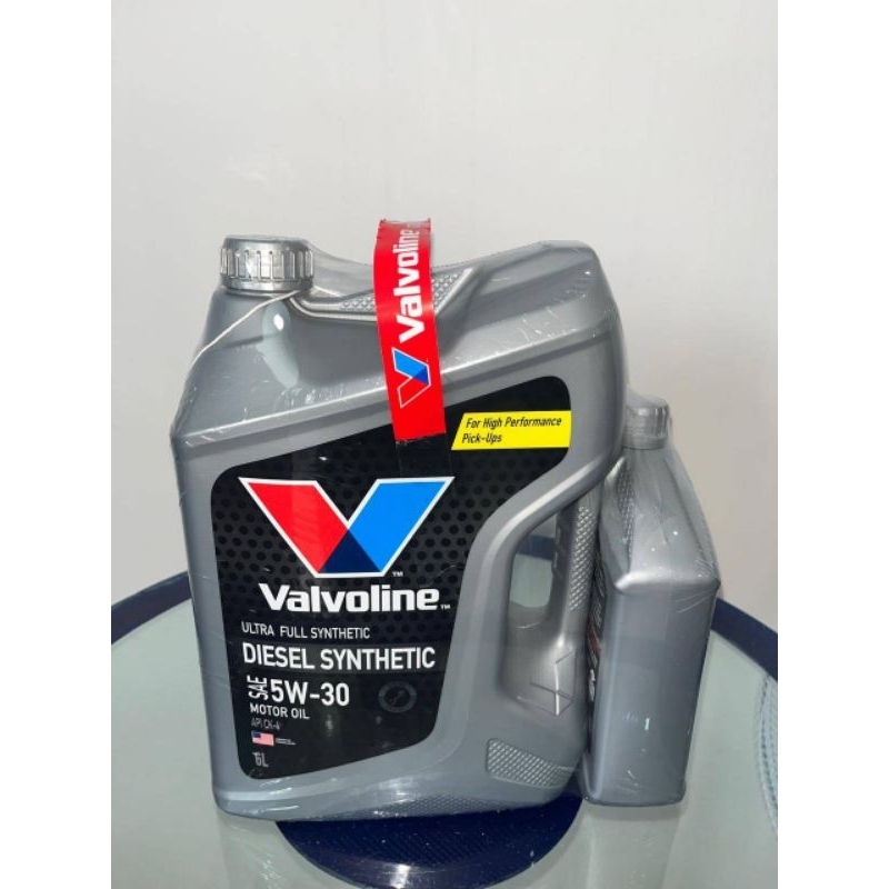 น้ำมันเครื่อง ดีเซล Valvoline 5w - 30 สังเคราะห์แท้ 100%( 6 ลิตร แถม 1 ลิตร )