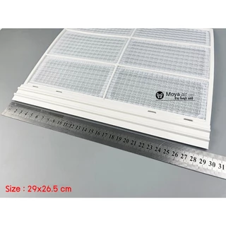 ฟิลเตอร์แอร์ สำหรับแอร์ตั้งแขวน แผ่นกรองฝุ่น ขนาด 39x26.5cm และ 29.5x26.5 cm ใช้งานได้หลายรุ่นของ carrier และ Tasaki หพ3
