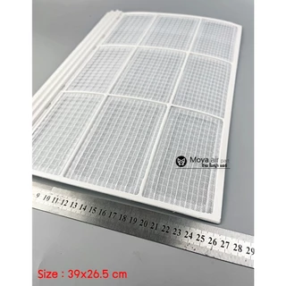 ฟิลเตอร์แอร์ สำหรับแอร์ตั้งแขวน แผ่นกรองฝุ่น ขนาด 39x26.5cm และ 29.5x26.5 cm ใช้งานได้หลายรุ่นของ carrier และ Tasaki หพ3
