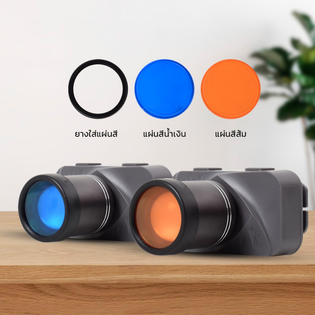 IWACHI หน้าไฟฉายคาดหัว with powerbank ZOOM ได้หรี่ไฟได้ แสงไฟสีขาว ชาร์จมือถือได้ - รูปที่ 3