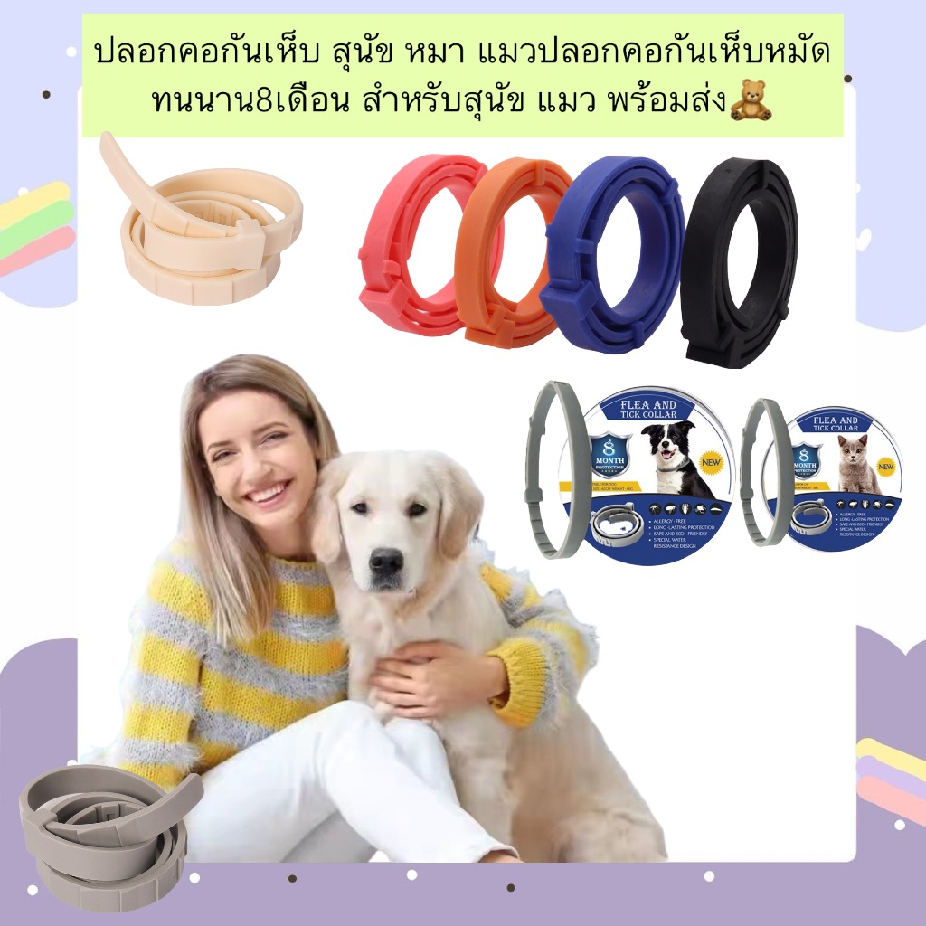 AL-675 ปลอกคอกันเห็บ สุนัข หมา แมวปลอกคอกันเห็บหมัด ทนนาน8เดือน สำหรับสุนัข แมว พร้อมส่ง🧸
