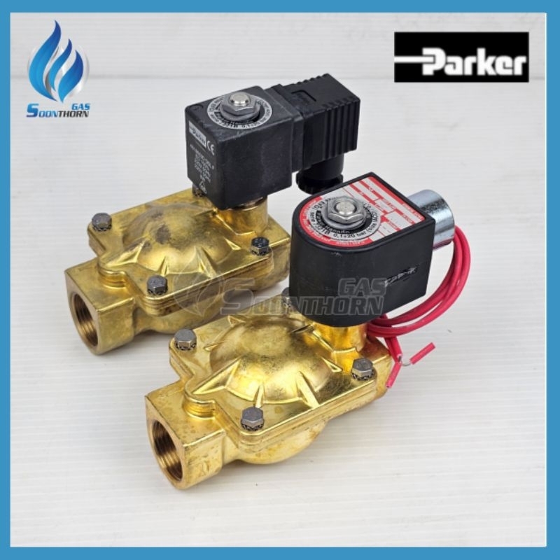 โซลินอยด์วาล์ว Parker Solenoid Valve (AC220V /DC24V) ขนาด 1/2