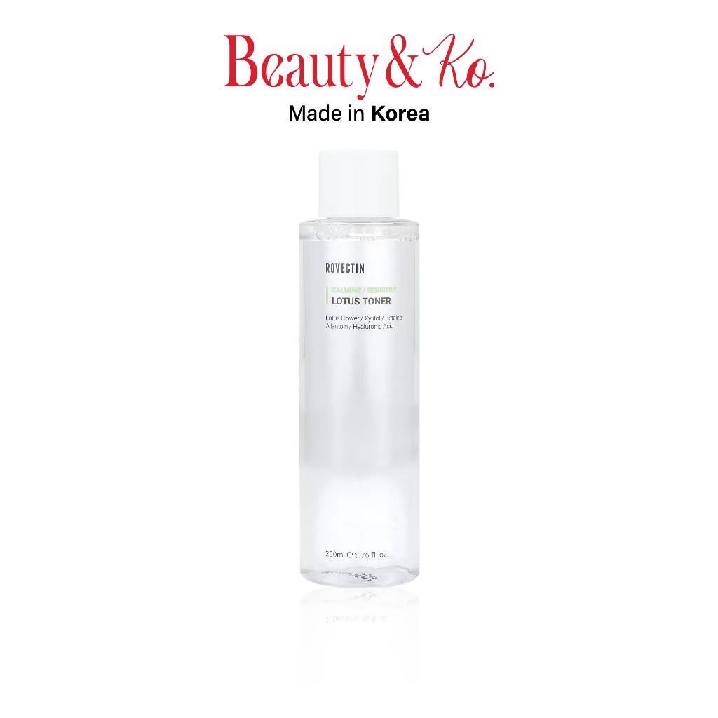 BeautyandKo ROVECTIN CALMING LOTUS TONER โทนเนอร์ที่มี Aquaxyl ช่วยให้ความชุ่มชื้นมากขึ้น