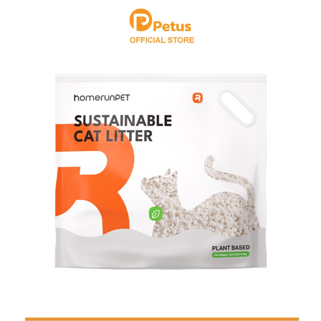 Petus ทรายแมว ทรายแมวมันสำปะหลัง Cat Sand ดูดซับดีเยี่ยม จับตัวเป็นก้อนดี กลิ่นไม่ฉุน ปราศจากฝุ่น 10ลิตร