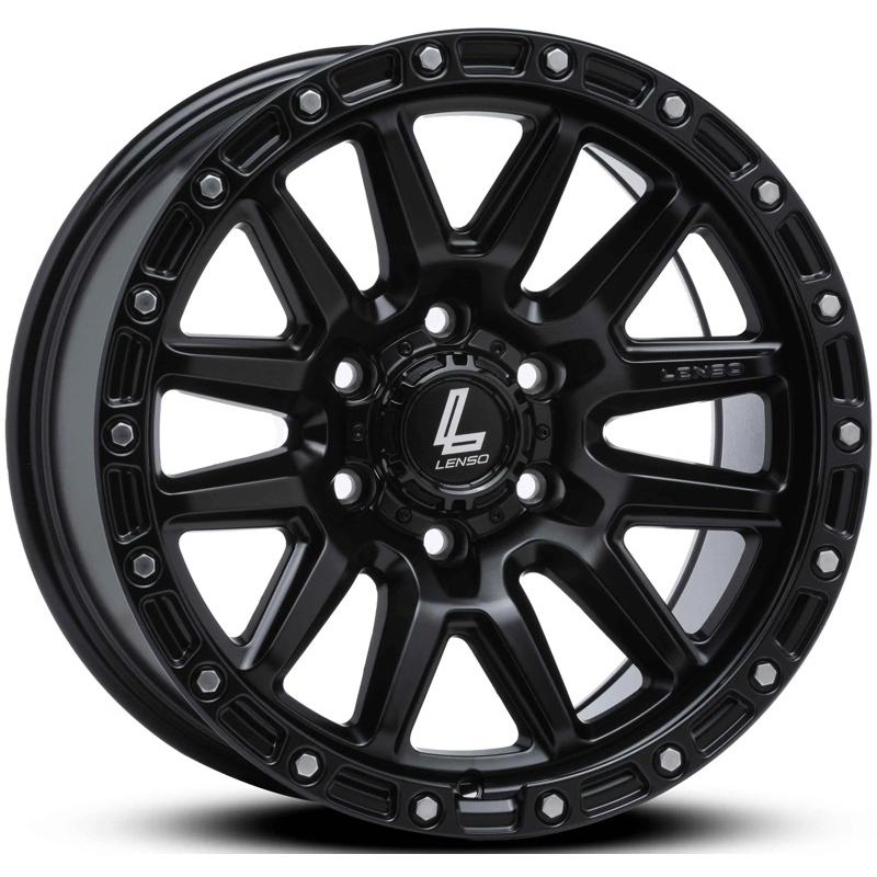 ล้อแม็กใหม่ Lenso Max Marvel 6รู139 ET18 ดำด้าน 9-17นิ้ว [21654]