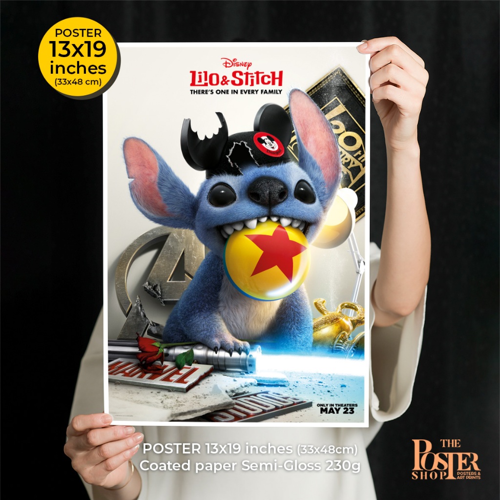 Lilo & Stitch Posters 2025 (Live Action) ลิโล่ & สติทช์ ภาพขนาด 33X48 cm (ไม่มีกรอบรูป)