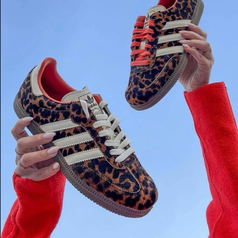 (ผ่อนspayและบัตรเครดิตได้)พร้อมส่งAdidas Samba OG Preloved Red Leopard ของแท้100%