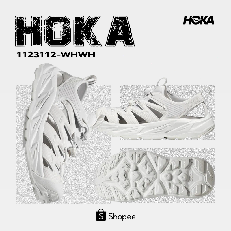 【ของแท้ 100 %】รองเท้าแตะกีฬา HOKA ONE ONE Hopara OG ยูนิเซ็กส์ สีขาว 1123112-WHWH