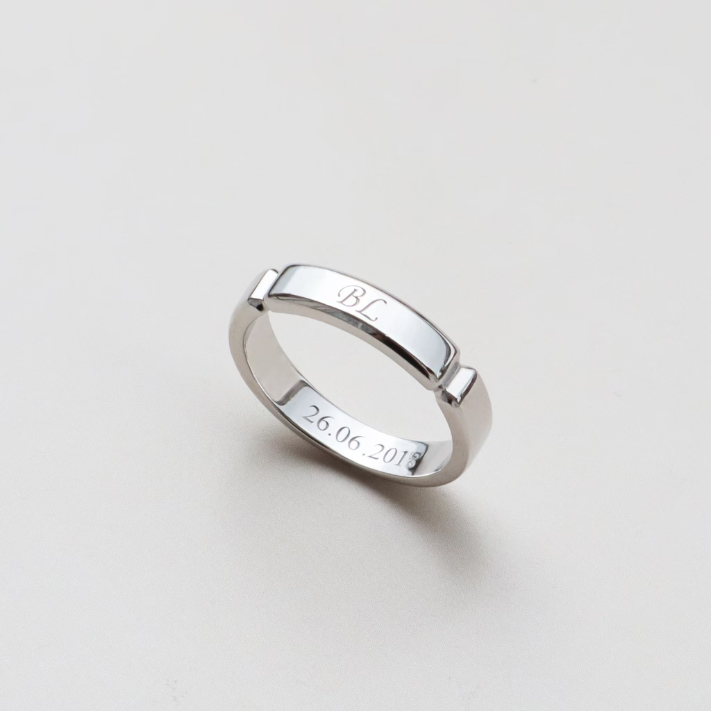 JENN - Matt Ring แหวนเงินแท้ 925 สลักข้อความได้ (Pre order)