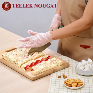 TEELEKNOUGAT - นูกัต รสนมฮอกไกโดสตรอเบอร์รี่ - นูกัต ตังเมไต้หวัน ขนมขบเคี้ยว ตี๋เล็กนูกัต โฮมเมด