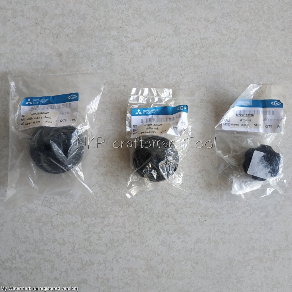 Mitsubishi ฝาปิดเช็ควาร์ล ฝาจุกกรอกน้ำเข้า จุกเติมน้ำ  ปั๊มน้ำมิตซู WP85,105,155,205,255,305R QS