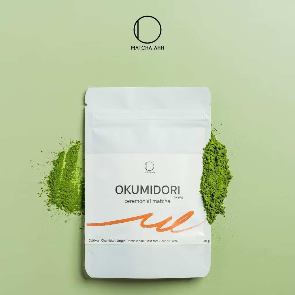 <Matcha Ahh>Yame Okumidori | ผงมัทฉะพรีเมี่ยม เกรดพิธีชงชาแท้จากญี่ปุ่น 40g ชารางวัล รสชาติดี