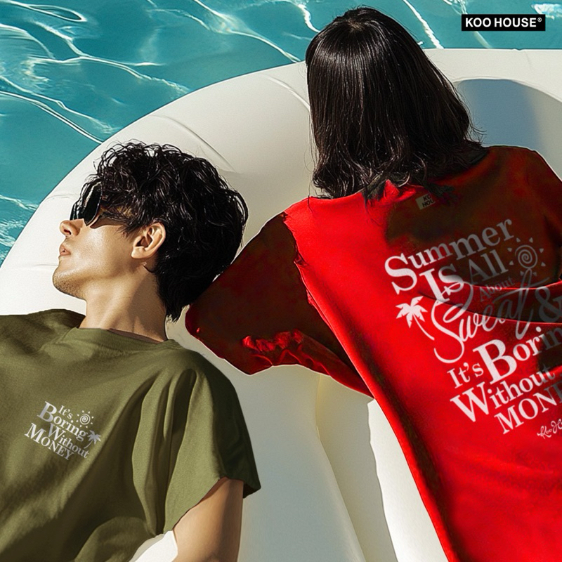 koo house l boring without money l เสื้อโอเวอร์ไซส์ - Comb20