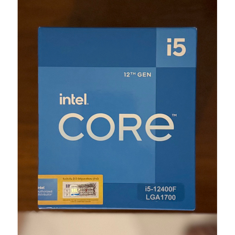 CPU I5-12400F (มือ1) ประกัน 3ปี advice 6/25   พร้อมส่งสั่งได้เล้ย