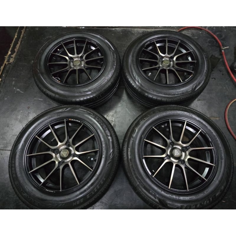 ล้อแต่ง ssw มือ2 ขอบ15" 4รู100 กว้าง7Off 35 ใส่เก๋ง 4 รูได้ทุกรุ่น