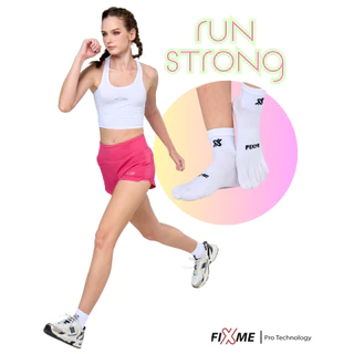 (ผ้าตัวใหม่) ถุงเท้าวิ่ง แยกนิ้ว รุ่น Dry แห้งกว่า ระบายกว่า FIXME sock