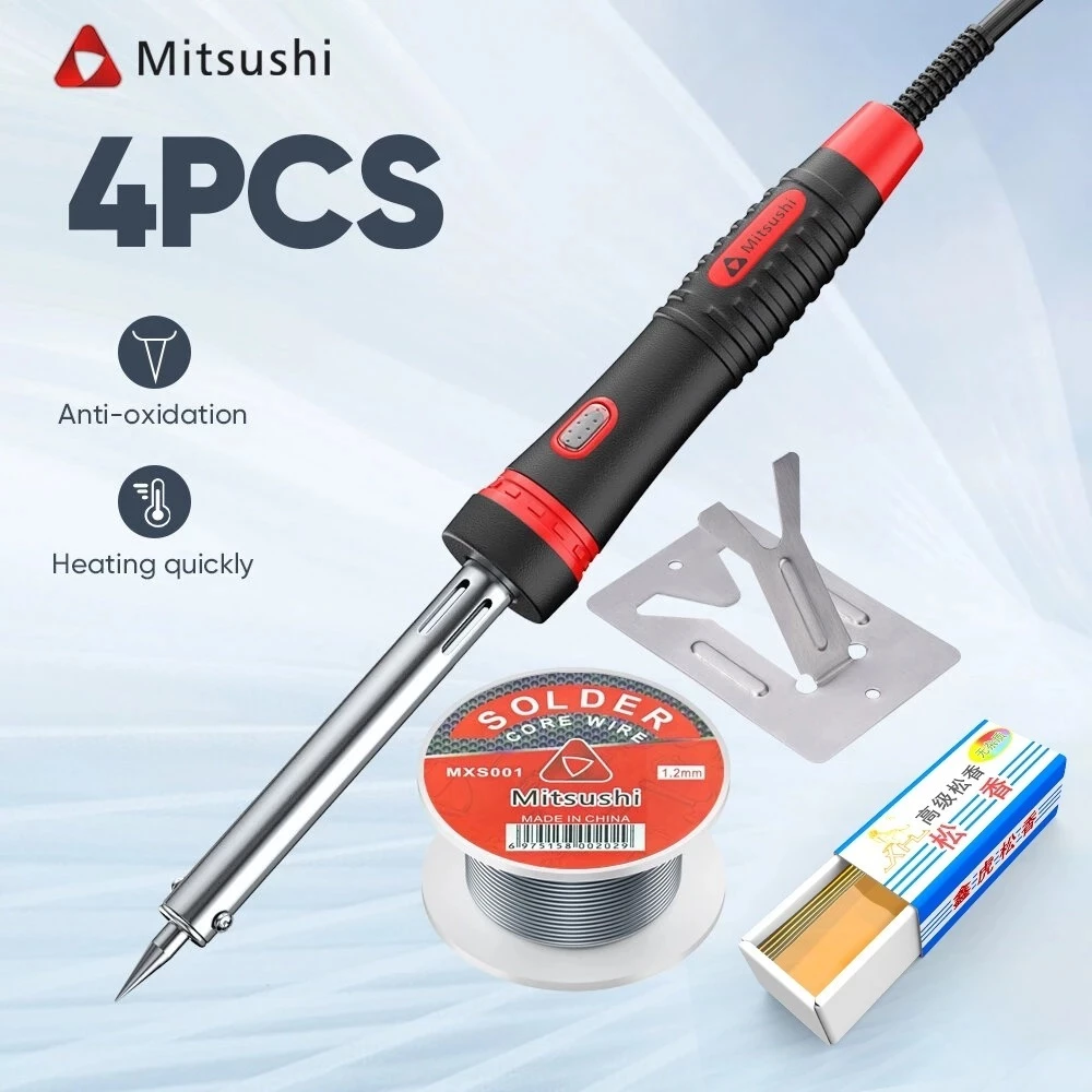 Mitsushi หัวแร้งด้ามปืน 60W หัวแร้งบัดกรี เร่งความร้อนได้