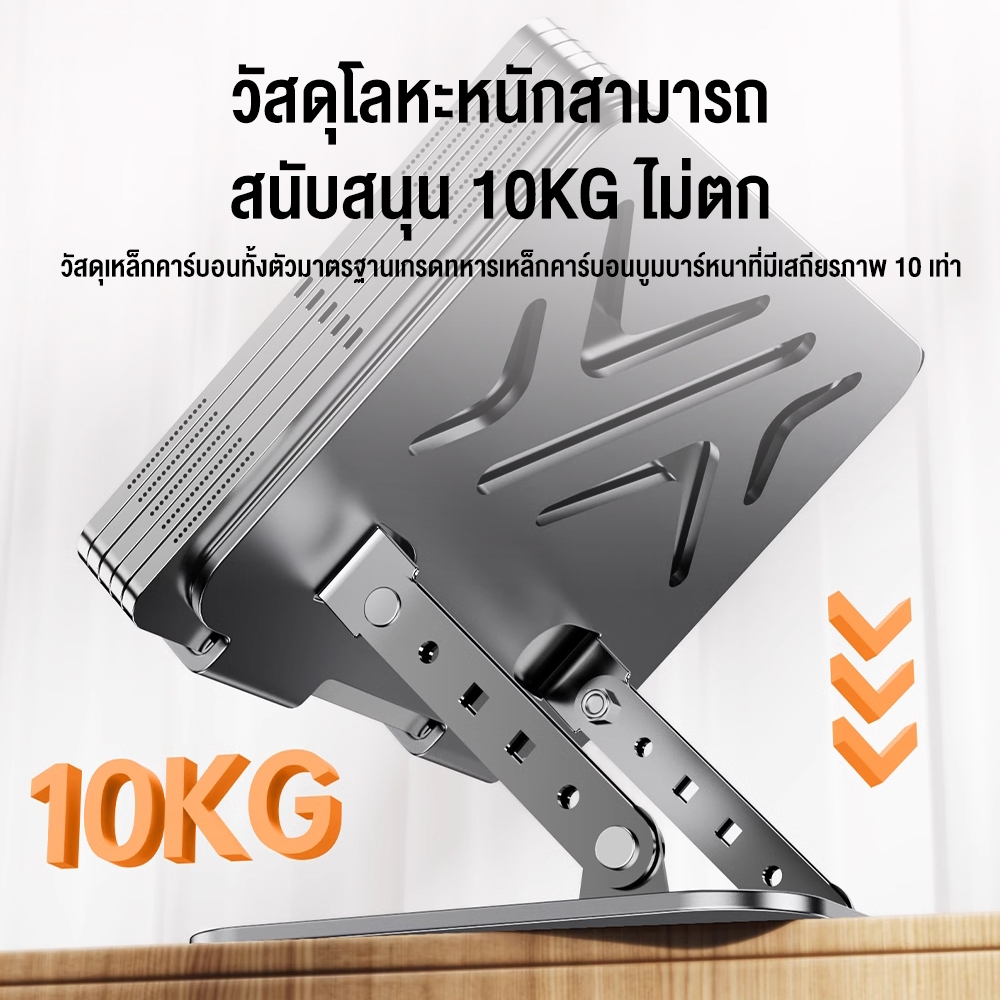 แท่นวางโน๊ตบุ๊ค ที่วางแท็บเล็ตสำหรับ iPad พับได้ 360°iPad สำหรับที่วางโทรศัพท์ขาตั้งรองรับแบบพกพา 7 นิ้วถึง 17นิ้ว