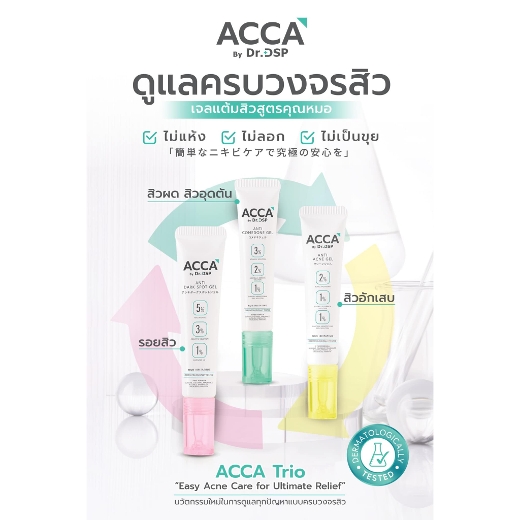 ACCA by Dr.DSP SET ACCA DUO ขนาด 15g 2 ชิ้น