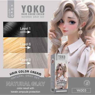 Yoko โยโกะ Hair Color Cream Reddish Brown Set แฮร์ คัลเลอร์ ครีม เรดดิช บราวน์ เซ็ต 2 หลอด 100 ml