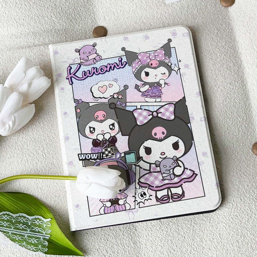 💫พร้อมส่ง💫เคสไอแพด Air 5 10.9 Kuromi iPad Air6 Air4 Gen8 Gen9 gen10 มีที่เก็บปากกา Gen11 Air7