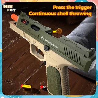 กึ่งอัตโนมัติ Glock 1: 1 จำลองการยิง CS ของเล่นปืนของเล่นเชลล์สำหรับเด็ก