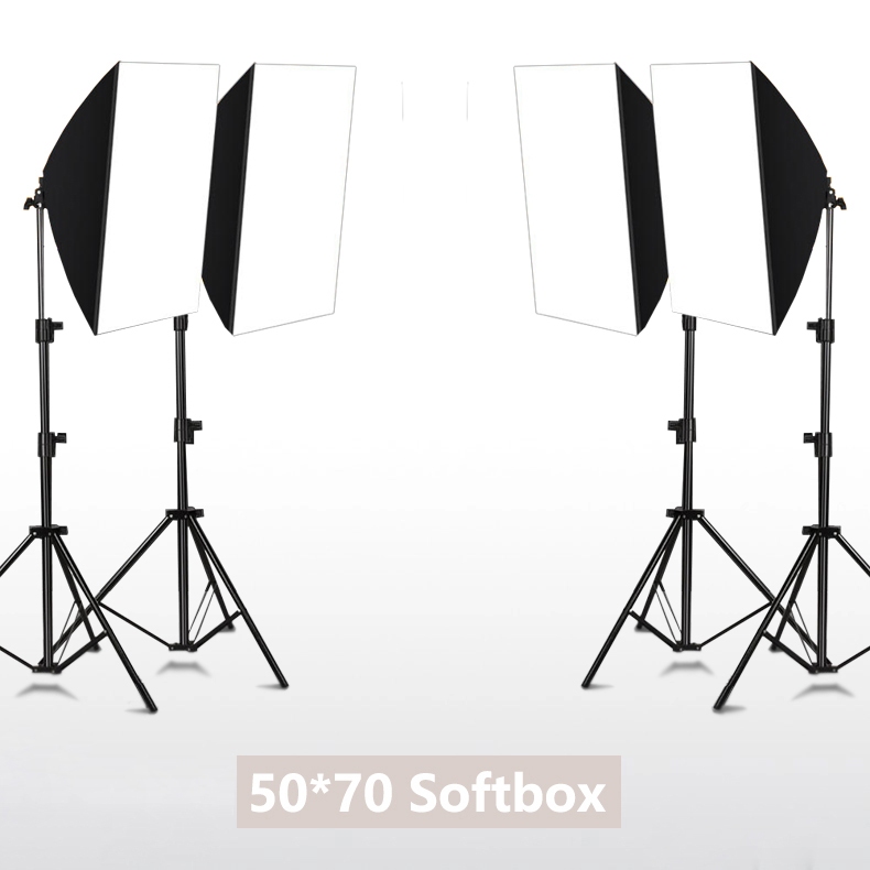 【ร้านแฟลกชิพ】GRTS Photo Studio สตูดิโอถ่ายภาพ ไฟต่อเนื่อง ไฟสตูดิโอ 50x70 Softbox LED Lighting Kits for Photography