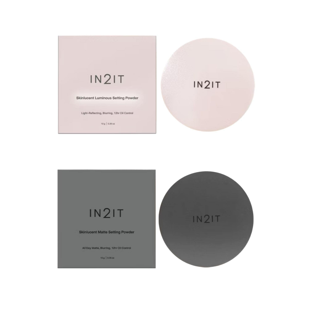 พร้อมส่ง 2 สูตร IN2IT Skinlucent Matte Setting Powder / IN2IT Skinlucent Luminous Setting Powder