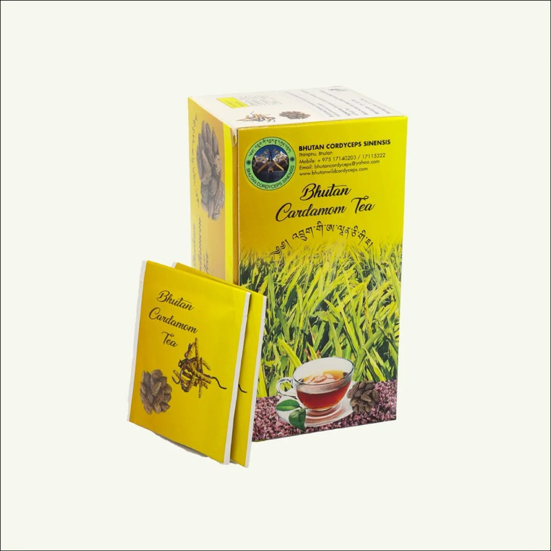 พร้อมส่ง🇧🇹Bhutan Cordyceps and Cardamom Black Tea🇧🇹🚚ส่งฟรี🚚