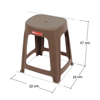 Srithai Superware เก้าอี้พลาสติก เก้าอี้ Stool ไม่มีพนักพิง สินค้าเกรด A รุ่น CH-68/A
