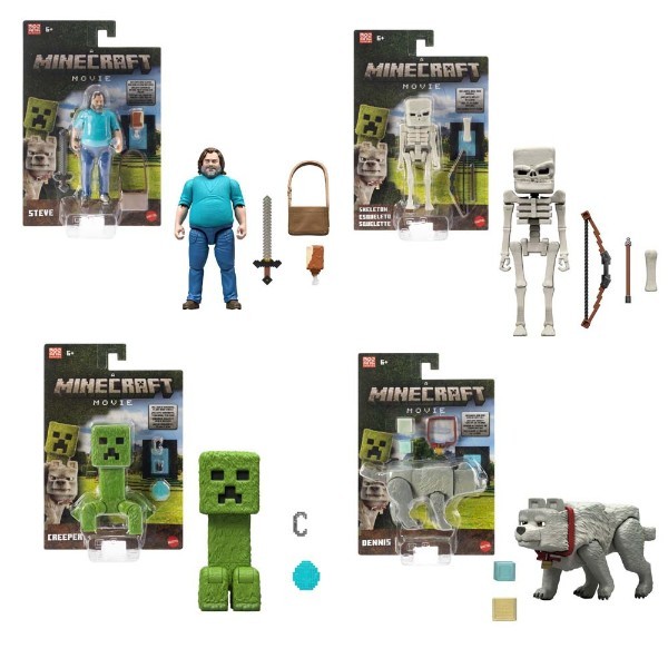 Minecraft  Movie ไมน์คราฟต์ รุ่นมูฟวี่ตัวเล็กคละแบบ รุ่น JFR44