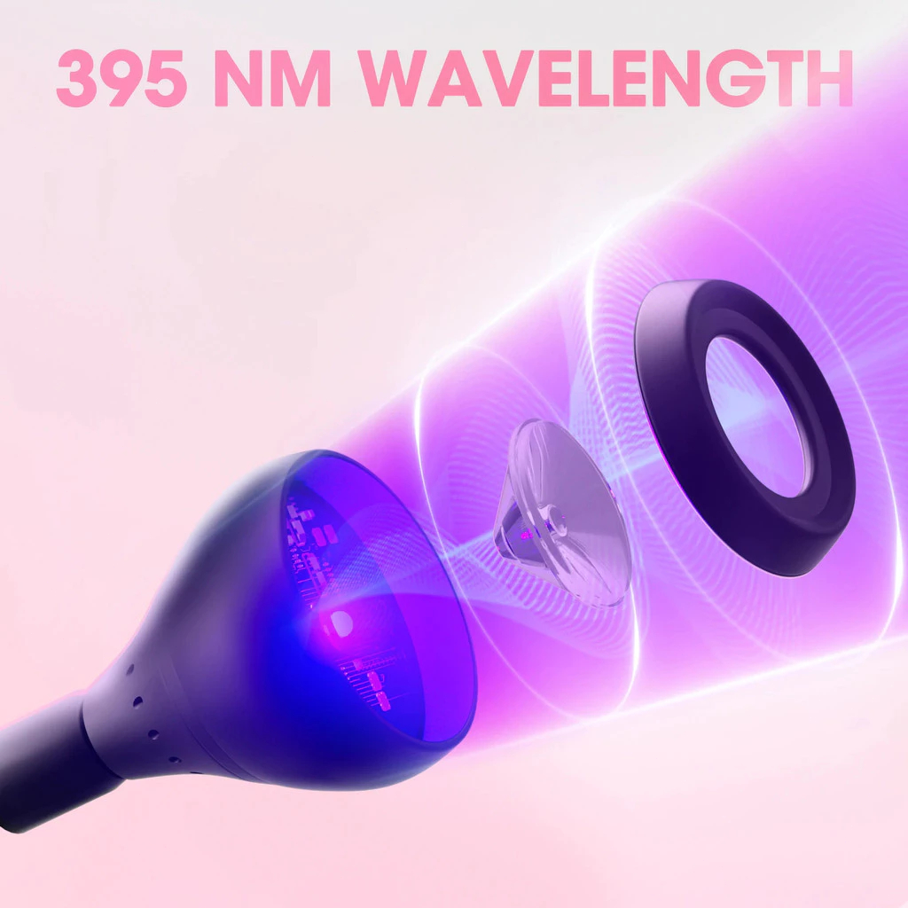 BuildCoreเครื่องเป่าเล็บแสง UV โคมไฟเล็บ 395nm ความยาวคลื่นคลิปโต๊ะ Mini USB สําหรับเล็บเจล ongle เล็บเครื่องมือร้าน รูปที่ 5