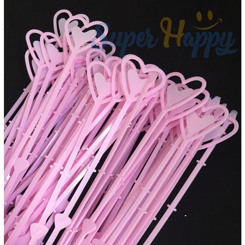 ก้านเสียบการ์ด (ยกห่อ50ก้าน) แบบพลาสติก 34 ซม. วาเลนไทน์ ไม้เสียบการ์ดอวยพรใส่ช่อดอกไม้ - รูปที่ 3