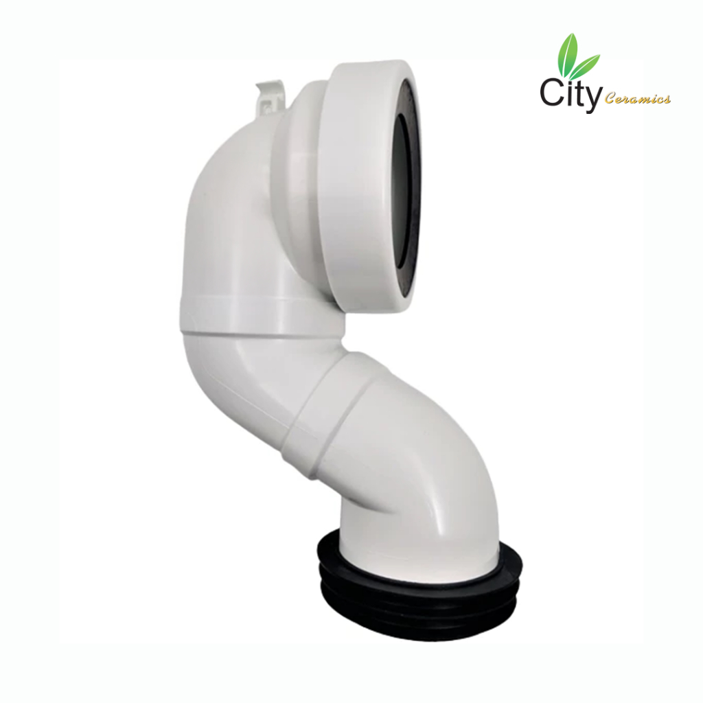 CITY ข้อต่อน้ำทิ้งแบบลงพื้น ตัวเชื่อมโถสุขภัณฑ์แบบ S-Trap Connector