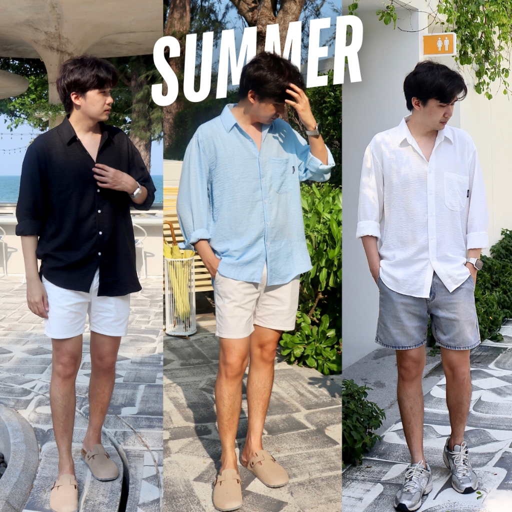 HIMSELF Chill Long Sleeve Shirt เสื้อเชิ้ตแขนยาวผู้ชาย ทรง oversize