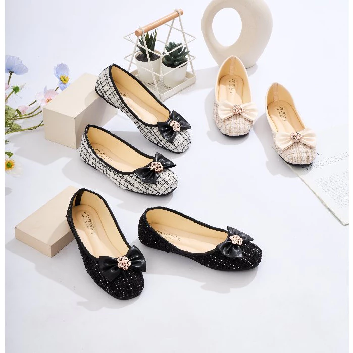 💥์New รองเท้าคัทชูส้นเตี้ย💥 36-45 แบรนด์LisaShoes (L03) ใส่สวยน่ารักฟุดๆ