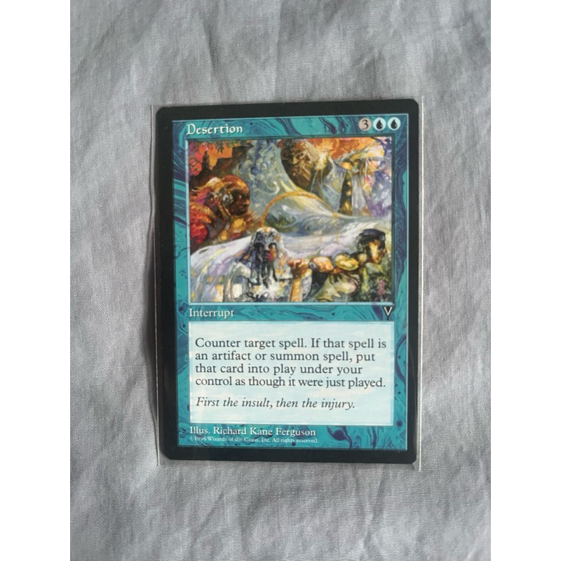 การ์ด MTG Desertion Blue Magic the Gathering EDH รุ่น Vision สภาพ Ex-