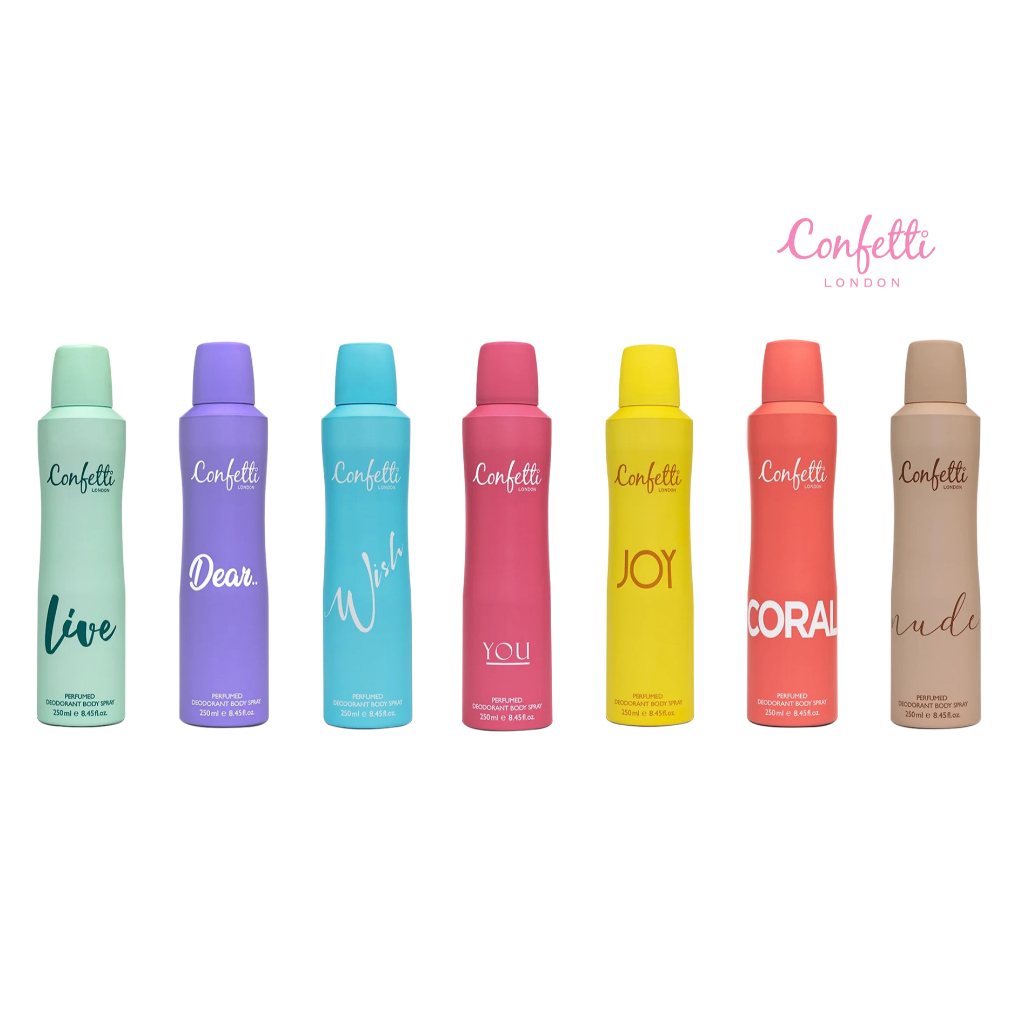 Confetti London Body Spray - Pastel series 250ml / คอนเฟตติ ลอนดอน บอดี้ สเปรย์ - พาสเทล 250มล./ G1