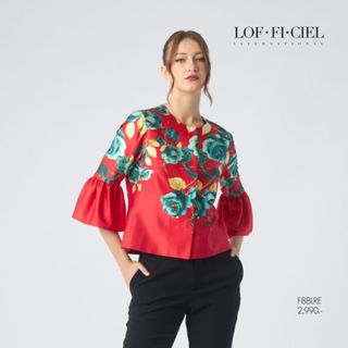 LOF-FI-CIEL Woman's Jacket emerald rose แจ็คเก็ตผู้หญิง แขนร…