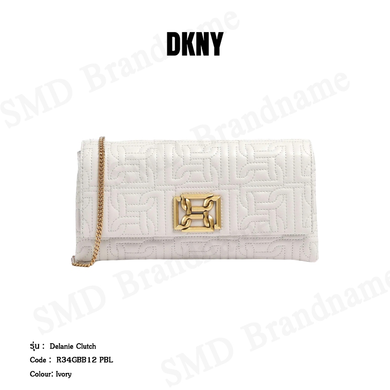 DKNY กระเป๋าสะพายข้าง รุ่น Delanie Clutch Code: R34GBB12 PBL