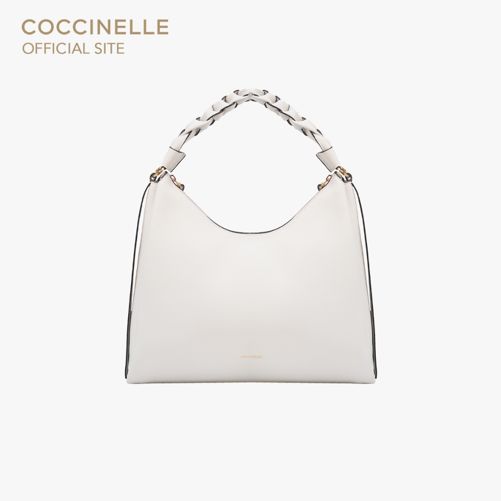 COCCINELLE กระเป๋าสะพายผู้หญิง รุ่น BOHEME HOBO BAG 130201 สี BLANCO/SKIN