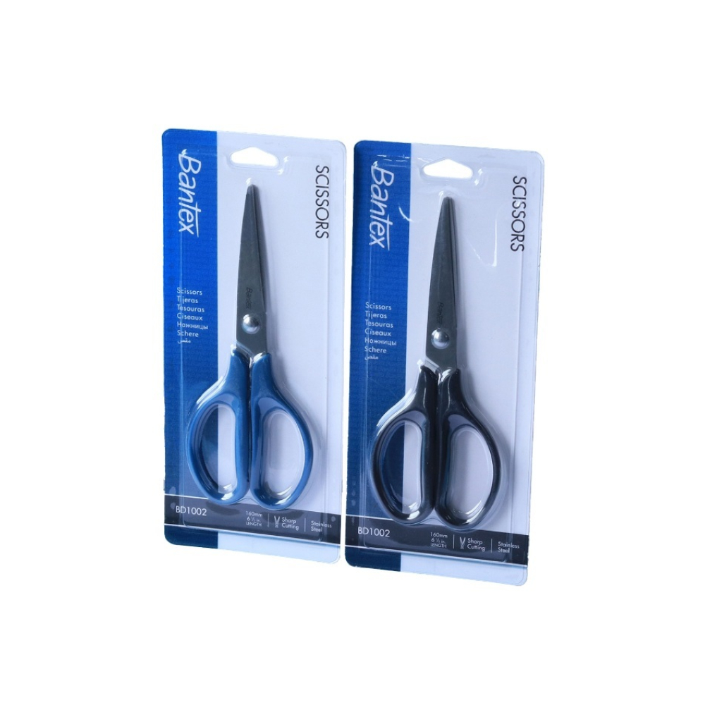 Bantex กรรไกรตัดกระดาษ กรรไกร วัสดุสแตนเลส  ใช้สำหรับตัดกระดาษ จับถนัดมือ กันสนิม Scissors